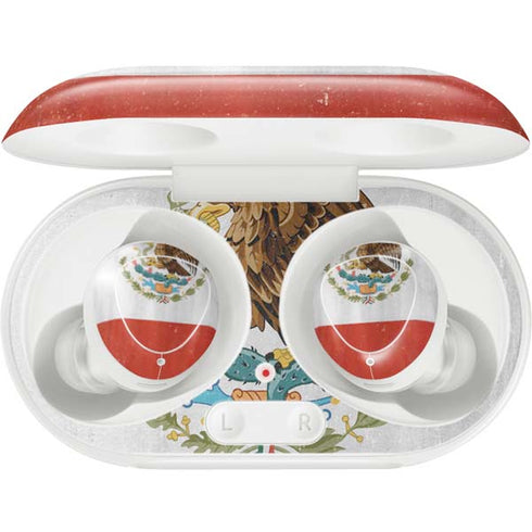 Mexico Flag Distressed Galaxy Buds Plus Skin